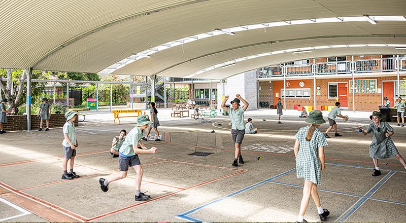 Undercover playground at Our Lady of the Way Catholic Primary Emu Plains