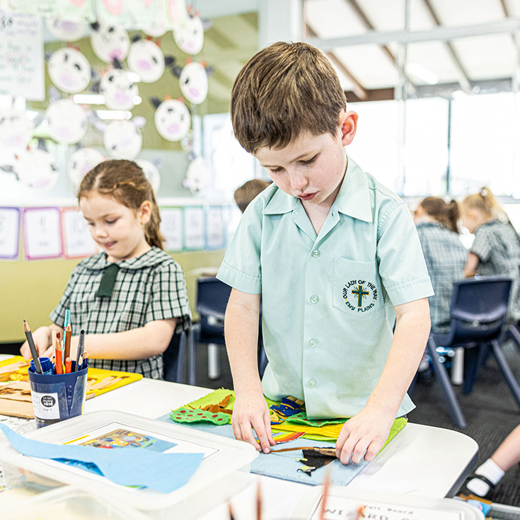 Students learning at Our Lady of the Way Catholic Primary Emu Plains