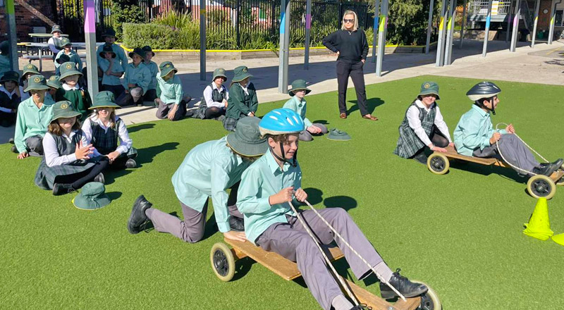 Billycart Races at Our Lady of the Way Catholic Primary Emu Plains